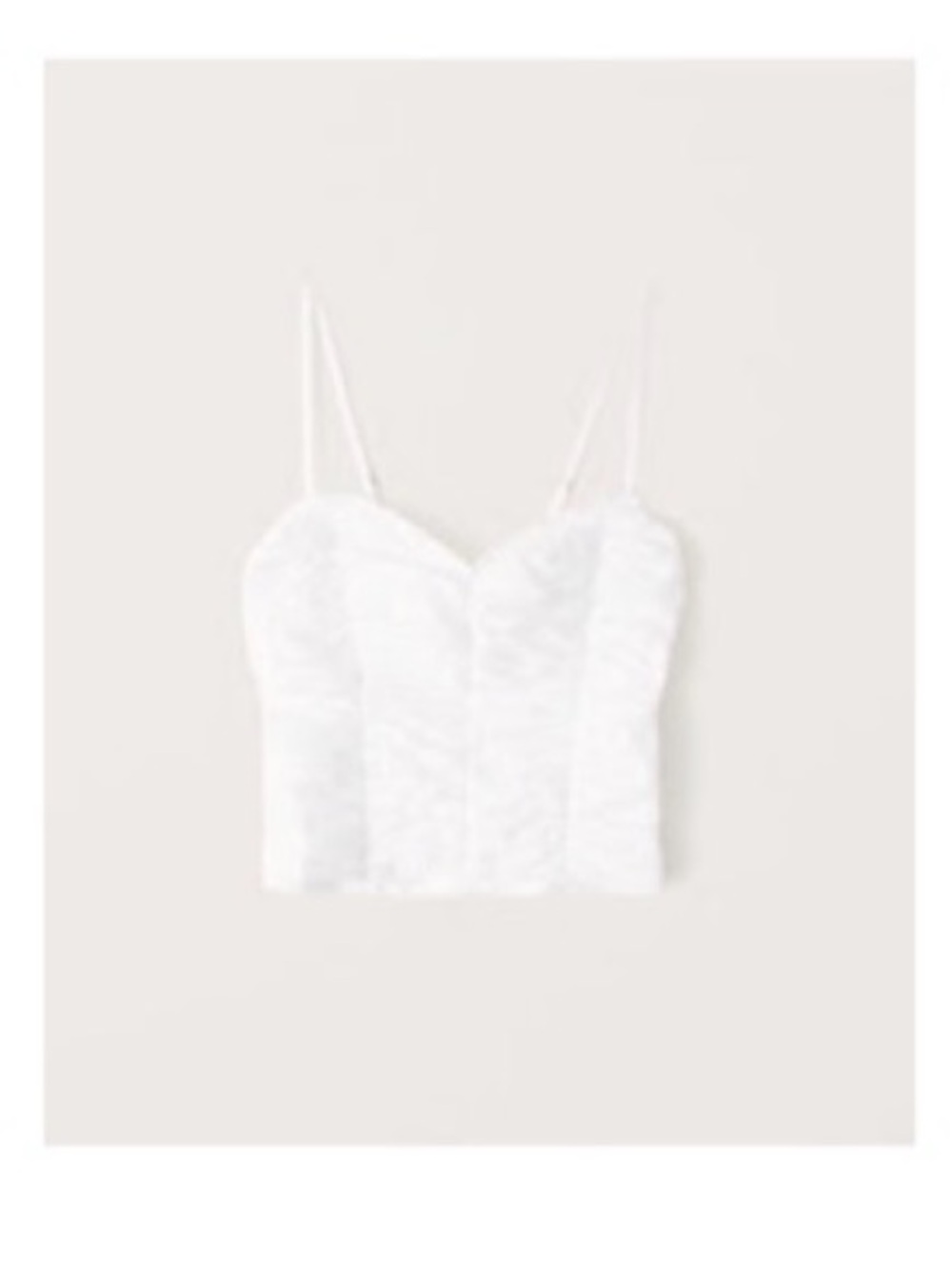 Abercrombie & Fitch White Lace Bustier Cami